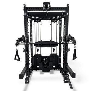 Machine Smith multifonctionnelle à roulements linéaires, directement de l'usine, pour salle de sport, capacité de 500 kg, rack à squats robuste, logo personnalisé - Product Image 2
