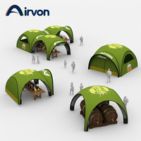 Stand Promocional Inflable de Perfil Redondo Airvon, Exhibición Comercial, Carpa Tipo Marquesina para Ferias Inmobiliarias