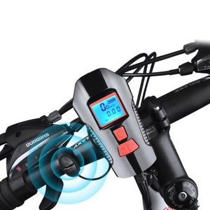 Flash <b>Light</b> Portable <b>Bicycle</b> Front <b>Light</b> with Horn Bike Torch Rechargeable Speedometer Cycling Flashlight Camping Lamp - Product Image 6