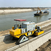 Paveuse à glissière électrique 1500 tr/min, refroidie par eau, usage intensif