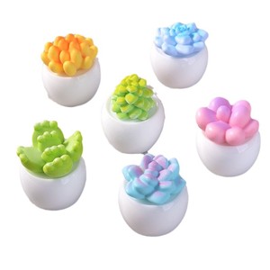 <span class=keywords><strong>Mini</strong></span> Ornamento in Resina a Forma di Pianta, Vaso per Micro Paesaggio, Decorazione Creativa per Ufficio, Casa, Casa delle Bambole, Giardinaggio in Miniatura, Succulente - Product Image 5