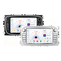 Radio Mobil Android 7 inci untuk Ford Focus, Pemasangan di Dasbor, Layar Sentuh Kapasitif IPS 1024x600, Android Auto, Layar Terpisah, Stereo MP3