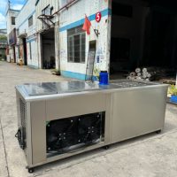 Machine à glace industrielle en blocs 1 tonne/24h automatique, fabriqueuse de blocs de glace de 10 kg, en acier inoxydable, 220V/380V, stockage 80 kg, usage commercial