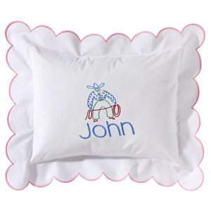 Oreiller personnalisé avec monogramme, oreiller avec initiale, oreiller personnalisé avec nom, taie d'oreiller personnalisée avec date <span class=keywords><strong>de</strong></span> <span class=keywords><strong>naissance</strong></span>, oreiller <span class=keywords><strong>de</strong></span> chambre d'enfant mignon - Product Image 1