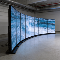 Afficheur LED VISLAT P2.5 2,5 mm, écran LED mural avec support, affichage publicitaire pour centre commercial, écran LED sur pied