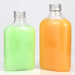 थोक खाली गोल 500ML दूध/जूस/चाय/पेय कांच की बोतल ढक्कन स्क्रीन प्रिंटिंग के साथ जूस की बोतलें शीतल पेय पेय स्वीकार करते हैं