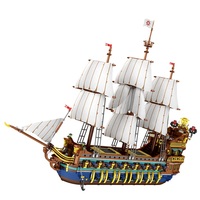 Reobrix 66011 Model Kit Kapal Bajak Laut Sun-Grand Royal Fleet |   Panjang 87cm, 2830 Potongan, Detail yang Indah untuk Usia 14+