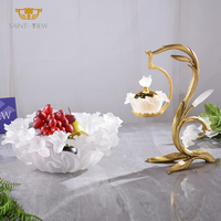 Brûleur d'encens aromatique chinois en cristal, artisanat populaire, pour décoration de maison, centre de table de mariage, bureau et table