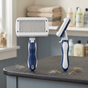 Durable Eco-Friendly Self-<b>Cleaning</b> Slicker <b>Brush</b> Pet Hair Grooming <b>Cleaning</b> <b>Brush</b> Remover ABS Material <b>Small</b> Animal Comb - Product Image 3