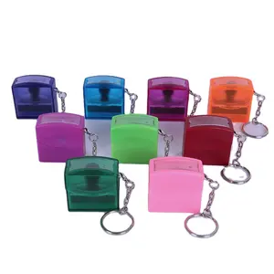 Colorful Clear Key Chain Toy Flash Stamps Kojoy Custom Toy Stamps
