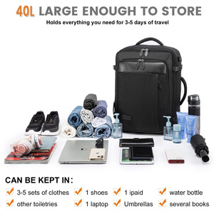 40L <b>Large</b> Capacity Waterproof Travel Backpack 3 Pcs Set, Business Casual Sports <b>Laptop</b> <b>Bag</b> - Product Image 3