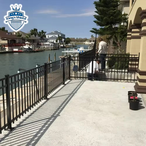 Đơn giản ngoài trời lắp ráp trang trí kim loại <span class=keywords><strong>picket</strong></span> nhôm vườn hàng rào tấm hình ống trang trại vườn hàng rào - Product Image 4