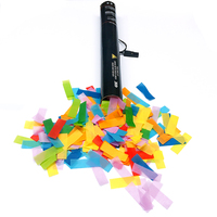 Canon électrique de scène 60 cm 80 cm avec confettis multicolores en papier biodégradable, lanceur électrique multicolore