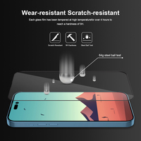 Lot de 2 protections d'écran en verre trempé incurvé 3D anti-rayures pour iPhone 11 12 13 14 15 16 17 Pro Max Plus