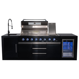 Solution complète de cuisine extérieure pour barbecue, ensemble d'armoires modulaires en acier inoxydable pour projets de villas et de complexes hôteliers - Product Image 1