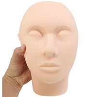 Tête éneuse en silicone haute résistance, visage avec os, pour enseigner l'édonie médicale