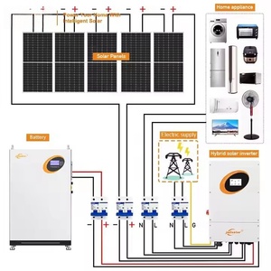 Sistema de Energía Solar Híbrido de 20KW para el Hogar, con Batería de Almacenamiento IBC Tipo N y Sistema Solar de 51.2V 410Ah - Product Image 4
