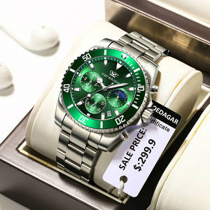 POEDAGAR 902 Special Make Custom Mens Quartz Watch Exclusive Steel Strap 6 Hands Chronometer Storage Business Watch Factory - Product Image 4