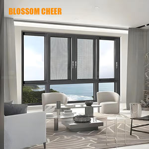 Fenêtres coulissantes modernes à <span class=keywords><strong>double</strong></span> <span class=keywords><strong>vitrage</strong></span> avec moustiquaire, cadre en alliage d'aluminium, certifiées Energy Star, pour salle de bain et salon (modèle allemand) - Product Image 4