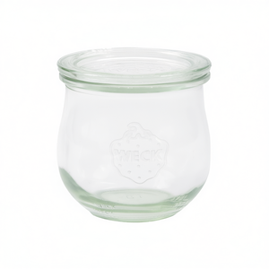 Weck Tulip Jar 0.1 L <b>Glass</b> Air-Tight Storage <b>Container</b> with No Cover Minimalist Design Round Shape for Preserving Food - Product Image 2
