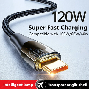 Câble de type C 120W Câble <span class=keywords><strong>USB</strong></span> de charge super rapide 1M/1.5M/2M Fil de chargeur de téléphone pour Xiaomi 13 <span class=keywords><strong>Huawei</strong></span> Samsung Oneplus <span class=keywords><strong>Cordon</strong></span> de données <span class=keywords><strong>USB</strong></span> C - Product Image 4