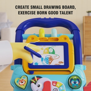 Porteur bébé éléphant musical anti-retournement avec roues, jouet d'éveil pour enfants - Product Image 3