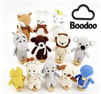 Mini-poupées en peluche amigurumi faites à la main au crochet, jouets en coton PP, tissu en coton, doudou debout, certifiés CE CPC