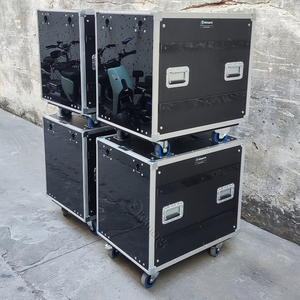 Kkmark Tùy Chỉnh Chuyên Nghiệp Khuếch Đại 12U 800 Slam Giá Chuyến Bay Du Lịch Trường Hợp Với Màu Đen Polypropylene Hội Đồng Quản Trị Kết Cấu Cửa - Product Image 3