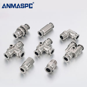 ANMASPC Tek Dokunuşlu Bağlantı Parçaları SS304 Yüksek Basınca Dayanıklı (3MPa) Hava/Su/Buhar için Pnömatik Aksesuarlar PC/PU/PE/PV/PY/PM/<span class=keywords><strong>PL</strong></span> - Product Image 4