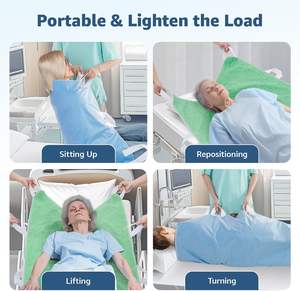 Almohadillas de cama reutilizables impermeables con 8 asas fuertes para incontinencia para ancianos, adultos, postrados en cama, hospitales - Product Image 4