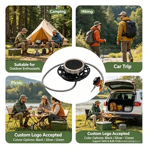 Estufa de Gas Portátil Tipo OVNI, Quemador Infrarrojo Resistente al Viento, Recipiente Desmontable, Mini Cocina Plegable para Acampar, para Cocinar al Aire Libre - Product Image 6