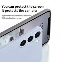 Pour Samsung Galaxy S23 S22 S21 Ultra S20 FE A53 A52 A54 5G étui souple en silicone liquide pour Samsung S22 Plus S21 S23 FE housse de téléphone