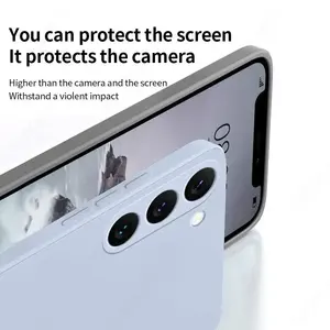 Per Samsung Galaxy S23 S22 S21 Ultra S20 FE A53 A52 A54 5G custodia morbida in Silicone liquido per Samsung S22 Plus S21 S23 FE Cover del telefono - Product Image 5