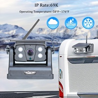 IPoster remorque de camion 2MP 9600mah batterie de secours intégrée vue arrière Base magnétique IOS Android caméra solaire sans fil