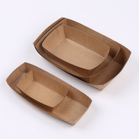 KING GARDEN Boîtes alimentaires jetables pliables pour plats à emporter 10oz-22oz pour poulet frit, sushi, snacks, en papier couché mat