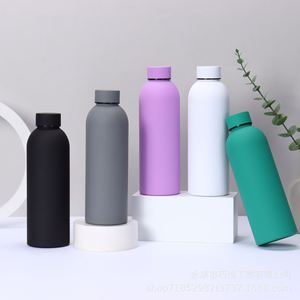 Botella de Boca Pequeña de 350 ml, 500 ml, 750 ml, 1000 ml, con Acabado Mate Uniforme, de Acero Inoxidable 304, Taza Térmica para Senderismo, Diseño de Logotipo Personalizado - Product Image 1