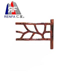 سور من الحبوب الخشبية ، سور الحديقة ، درابزين منطقة ذات المناظر الخلابة ، سياج خرساني ، قالب سياج من الخشب الأسمنتي - Product Image 2