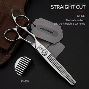 Ciseaux pour gauchers de 6,0 pouces en acier VG10, ciseaux professionnels pour salon de coiffure, ciseaux PROSEE pour couper et effiler les cheveux - Product Image 3