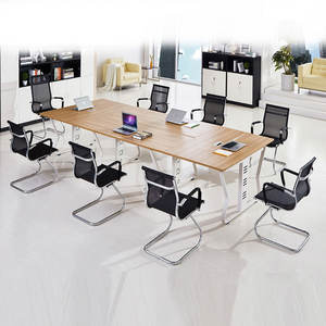 Muebles de Oficina Personalizados, Mesas y Sillas para Conferencias y Capacitación, Mesa de Reuniones de Madera - Product Image 3