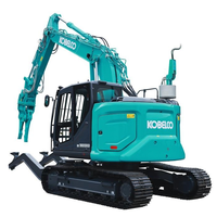 Ekskavator Kobelco SK210D-10 Spesialis Pembongkaran Netral Karbon 29,7 T Ekskavator Crawler Listrik Mesin 90kW Motor Otomatis
