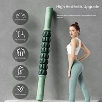 Rouleau de massage à roulettes de 45 cm en PP pour la relaxation musculaire des jambes et du dos, idéal pour la récupération sportive en salle de gym, avec coffret cadeau – Vente en gros
