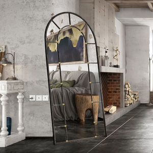 <span class=keywords><strong>กระจก</strong></span>กรอบโค้งสไตล์เรโทรขายดี ขนาดใหญ่เต็มตัว ติดผนังหรือตั้งพื้น สำหรับตกแต่งทางเข้าและห้องนั่งเล่น - Product Image 5