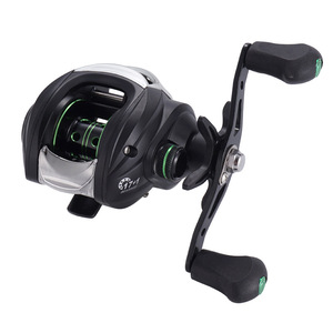 Moulinet de pêche FISHERBON Fisherman's Bund Baitcasting, droitier/gaucher, vert/noir, double frein puissant, longue portée - Product Image 3
