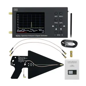 SA6 Generator sinyal penganalisa spektrum + HT6 Log antena periodik 0.6-10GHz antena EMC untuk 2G 3G 4G LTE