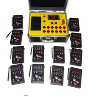 Système de tir de feux d'artifice miniature pyrotechnique à 48 canaux avec télécommande sans fil et 12 récepteurs, pour intérieur ou extérieur