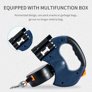 Correa de nailon extensible automática doble para mascotas, correa de tracción para caminar, duradera, Premium - Product Image 4