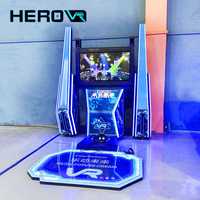 Machine d'arcade de révolution de danse de simulateur de Vr de plate-forme debout d'investissement bas commercial