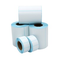 Étiquettes de code-barres autocollantes thermiques directes imperméables personnalisées en couleur express 70x40-70x60 pour l'emballage papier