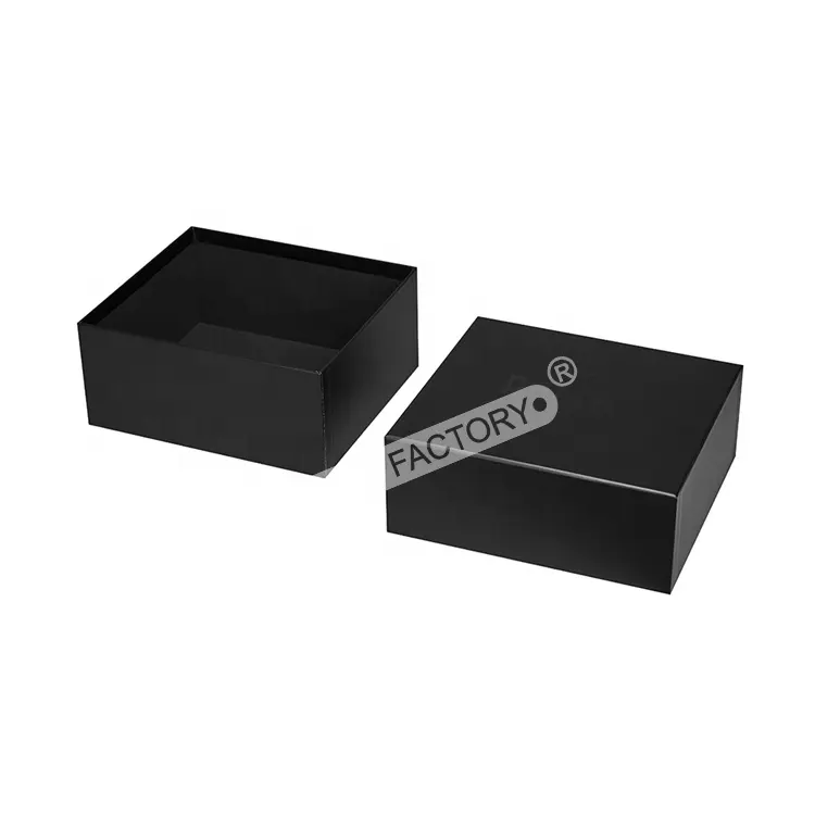 Large Capacity Gift Box Black Printing UV Spot Design Man Suit Women Dress Clothing Packaging Box
