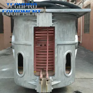 250kg 500kg 1000kg 1500kg Aluminum Shell Induction Melting Furnace for Non-Ferrous Metal Melting